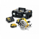 DeWALT DCS570P2-QW portable circular saw 18.4 cm Silver, Yellow 5500 RPM