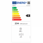 Gorenje | Freezer | FN617EES5 | Energy efficiency class E | Upright | Free standing | Height 172 cm | Total net capacity 240 L | No Frost system | Display | Stainless Steel