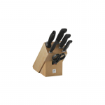 Set of 4 knives in a Zwilling Four Star block