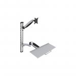 Digitus | Wall mount | Workstation | Adjustable Height, Tilt, Swivel | 27 " | Maximum weight (capacity) 6 kg | Silver
