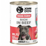 JOHN DOG Good form Rich in beef - wet dog food - 400g