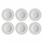 Set of 6 Bosco soup plates - White, 23 cm