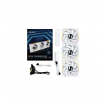 Lian Li 12TLLCD1W3W computer cooling system Computer case Fan 12 cm White