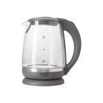 Adler | Kettle | AD 1286 | Standard | 2200 W | 2 L | Plastic/Glass | 360&deg; rotational base | Grey