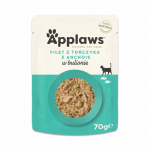 APPLAWS Tuna fillet with anchovy & seaweed in broth - wet cat food - 70g