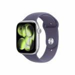 Apple Watch Series 11&nbsp;GPS + Cellular 46mm Silver Aluminium Case with Purple Fog Sport Band - S/M | Apple