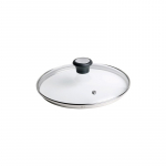 Tefal 28097612 pan lid Round Black, Stainless steel, Transparent