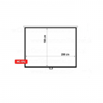Maclean MC-594 projection screen 2.54 m (100") 3:4