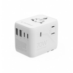 Gembird Universal travel power adapter, 70 W | TPA-2A3C70-01-W