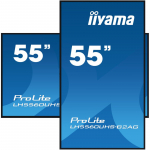 iiyama 55" 4K UHD professional digital signage display with advanced control and connectivity options