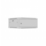 LANBERG WALL-MOUNTED INSTALLATION RACK CABINET 19" 4U 600X600 GREY, METAL DOOR (FLAT PACK)