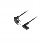 Lanberg CEE 7/16 to EC 320 C7 Euro (radio) power cord 1.8m angled VDE | CA-C7CA-12CC-0018-BK