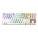 CHERRY MX 8.2 Pro TMR Wireless keyboard Gaming USB + RF Wireless + Bluetooth QWERTZ German Silver, White