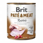 Wet dog food BRIT PAT&Eacute; - MEAT Rabbit 800 g