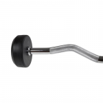 HMS GSL15 fixed barbell/rubberised broken bar 15 kg