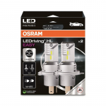 LED bulb (Set of 2pcs) H19/H4 12V 19.0/18.7W P43T/PU43t-3 non-road homologation LEDriving HL EASY, white 6500K