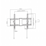 TV SET ACC WALL MOUNT 37-80"/WM-80T-01 GEMBIRD