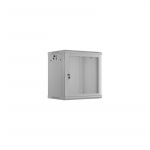 LANBERG Wall mount cabinet 19inch 12U 600x450 mesh doora grey flat pack