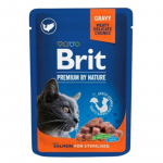 BRIT Premium Cat Salmon Sterilised - wet cat food - 100g