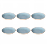 ROSE-TULIPANI CONCERTO FUSE AZZURRO Set of 6 soup plates 21 cm