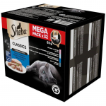 SHEBA Classics Ocean Selection Pate White Fish, Cod, Salmon, Tuna - wet cat food - 32 x 85g