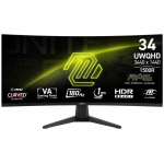 LCD Monitor|MSI|MAG 346CQ|34"|Gaming/Curved|Panel VA|3440x1440|16:9|180 Hz|1 ms|MAG346CQ