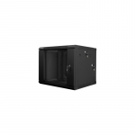 Lanberg | Rack cabinet 19" double-section wall-mount 9U/600x600 (flat pack) | WF02-6609-10B | Black