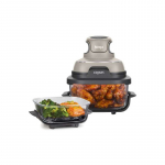 Ninja CRISPi Single 3.8 L 1700 W Hot air fryer Grey, Stone colour, Transparent
