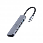 I/O ADAPTER USB-C TO HDMI/USB3/6IN1 A-CM-COMBO6-02 GEMBIRD