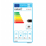 CATA | Hood | GT-PLUS 45 BK /M | Canopy | Energy efficiency class C | Width 60 cm | 645 m&sup3;/h | Mechanical control | LED | Black