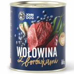 JOHN DOG Berry line Beef with blueberries - wet dog food - 800g