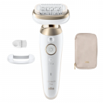 Braun Epilator | Silk-&eacute;pil 9 Flex SES9-011 3D | Operating time (max) 50 min | Number of power levels 2 | Wet & Dry | White/Gold