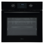 Midea MBO65M80D2-BK Oven, Built-in, Electric, Width 59.5 cm, Touch Display, Black | Midea
