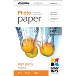 ColorWay Photo Paper, 20 sheets | High Glossy | 180 g/m&sup2; | A3+