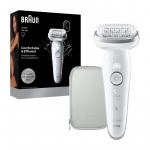 Braun Epilator | Silk-&eacute;pil 9 SES9-000 | Operating time (max) 50 min | Number of power levels 2 | Wet & Dry | White/Silver