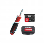 Speede&reg; PocketDrive electric screwdriver with bit cassette and bag