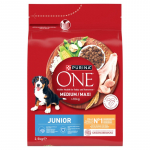 PURINA One Junior Medium/Maxi Rich in chicken with rice - dry dog food - 2,5kg