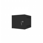 LANBERG 10" WALL-MOUNTED RACK CABINET 4U (280X310, BLACK)