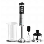 Cecotec Hand blender | Power Neutron 1100MAX Cream&Crush | Hand Blender | 1100 W | Number of speeds Adjustable | Turbo mode | Chopper | Black/Silver