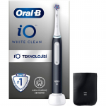 Oral-B Electric Toothbrush | iO White Clean | Rechargeable | For adults | Number of brush heads included 1 | Number of teeth brushing modes 2 | Black/White