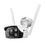 TP-LINK | VIGI 4MP Outdoor Full-Color Wi-Fi Network Camera | VIGI C340-W | Bullet | 4 MP | 4 mm | IP66 | H.265+/H.265/H.264+/H.264 | MicroSD