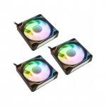 Kolink Umbra X 120mm ARGB High Performance PWM Fan Triple Pack - Black
