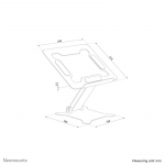 Neomounts DS20-740BL1 Laptop stand 11-15" - height adjustable - foldable - compact - universal