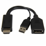 I/O ADAPTER HDMI TO DP/BLACK A-HDMIM-DPF-01 GEMBIRD