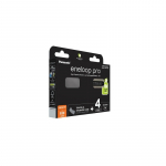 Rechargeable batteries PANASONIC ENELOOP PRO AAA 930 mAh 4 szt + case (BK-4HCDE/4CP+CASE)