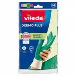 Vileda Dermo Plus &lsquo;M&rsquo; Gloves Green Cotton, Nitrile