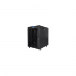 Lanberg | Rack cabinet 19" free-standing 15U/800x1000 (flat pack) with glass door, LCD | FF01-8015-12BL | Black