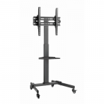 Gembird TVS-55T-01 TV floor stand with caster wheels (tilt), 32" - 55", black