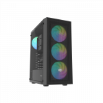 Fury PC Case | SHOBO SH8F ARGB | Black | Midi Tower