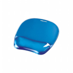 Fellowes CRYSTAL Mouse - Wrist Pad Gel cyan